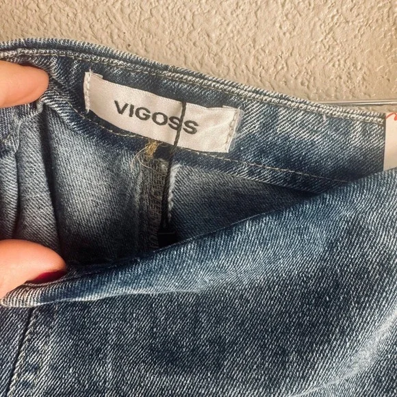 NWT Vigoss Denim Faux‎ Wrap Skort SEE DESCRIPTION - Picture 6 of 7